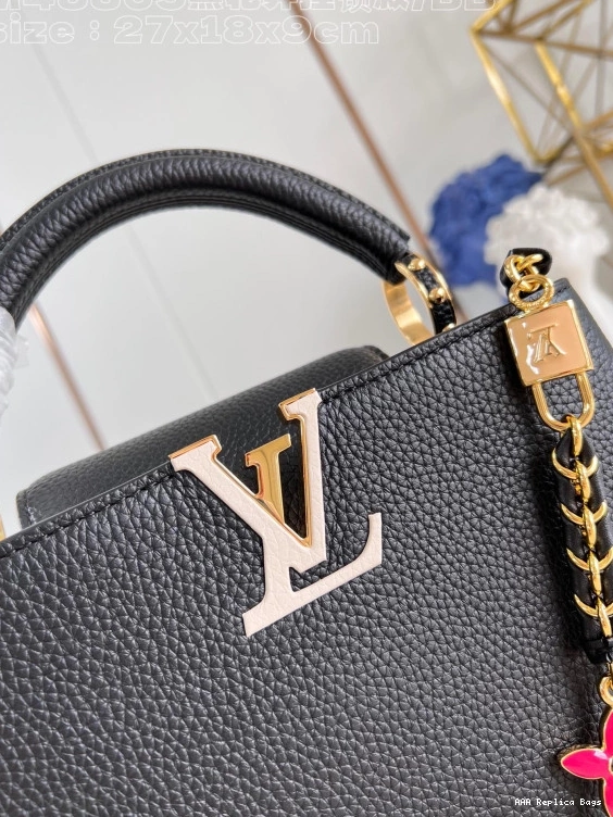 Aaa replica bags LOUIS BB-27*18*9CM CAPUCINES VUITTON 0817